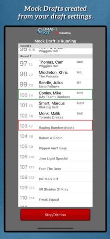 Fantasy Basketball Draft '26 immagine dello schermo