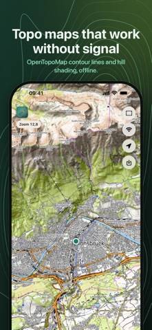 Offline Topo Map Bildschirmfoto