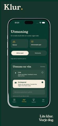 Klur skärmdump av spelet