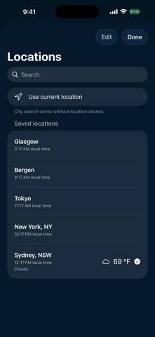 Lite Sky App screenshot