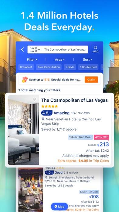 Trip.com: Book Flights, Hotels App skärmdump #2