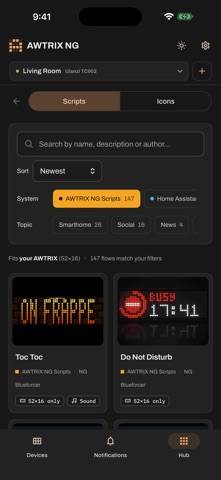 AWTRIX NG capture d'écran