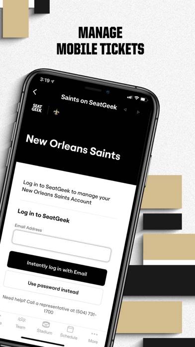 New Orleans Saints App screenshot