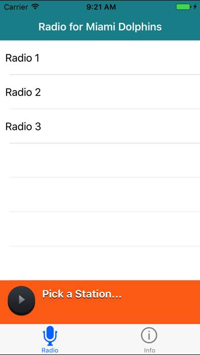 Radio for Miami Dolphins App screenshot #1