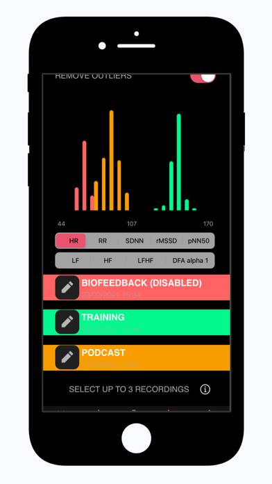 Heart Rate Variability Logger Captura de pantalla de la aplicación #4