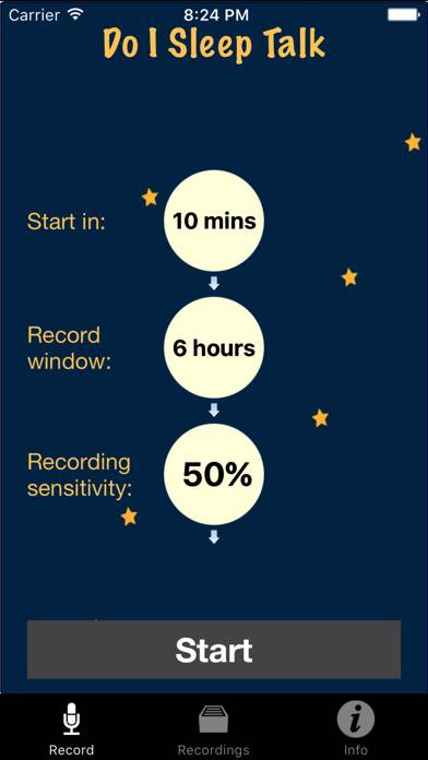 Do I Sleep Talk: Record snore and sleep talking skärmdump