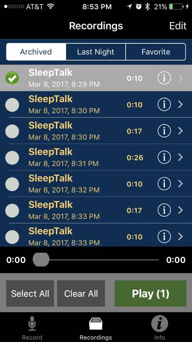 Do I Sleep Talk: Record snore and sleep talking Uygulama ekran görüntüsü #3