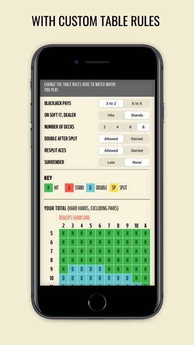 Blackjack Strategy Practice Captura de pantalla de la aplicación #4