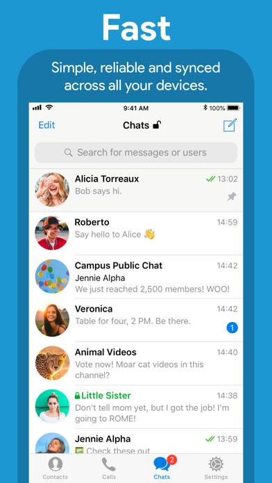 Telegram Messenger Schermata dell'app #1