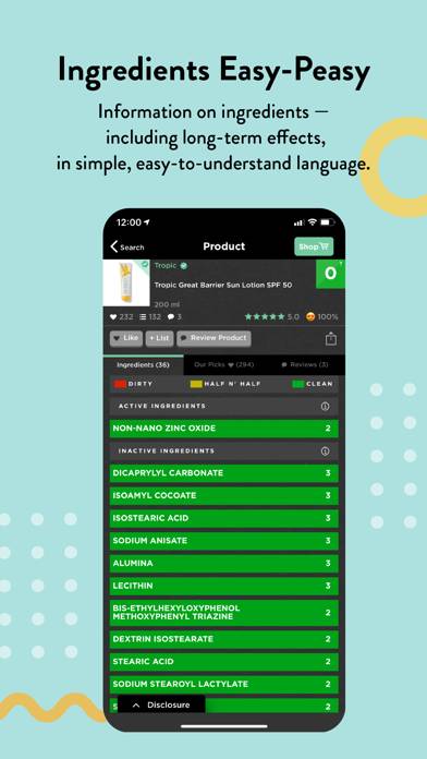 Think Dirty – Shop Clean App screenshot