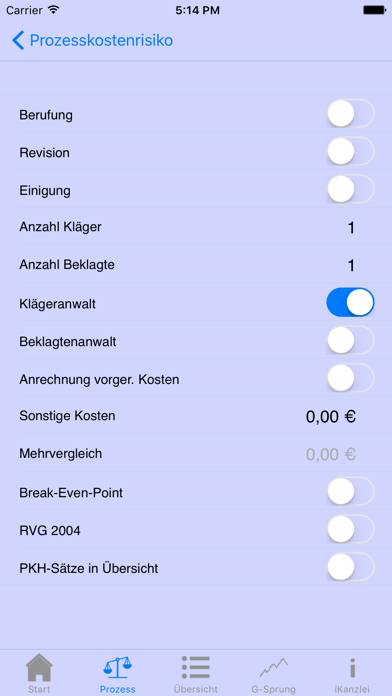 IKanzlei plus App-Screenshot