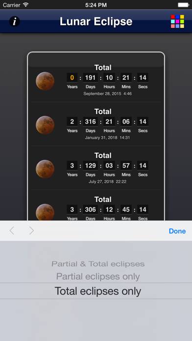 Lunar Eclipse App screenshot #4