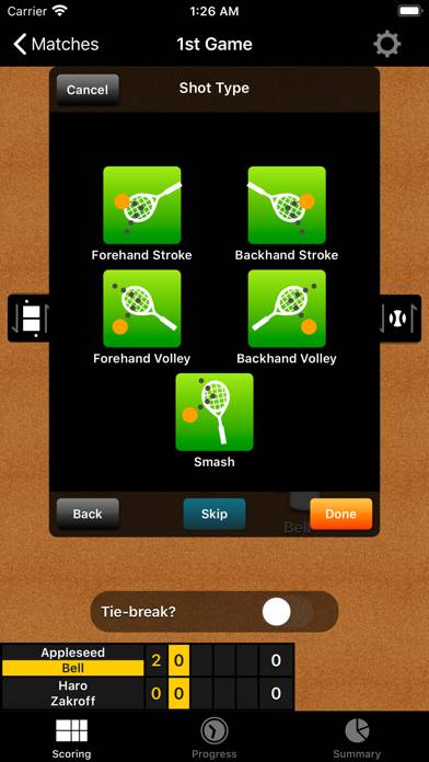 TennisRecord Schermata dell'app #2