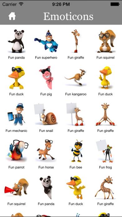 3D Emoji Characters Stickers Schermata dell'app #2