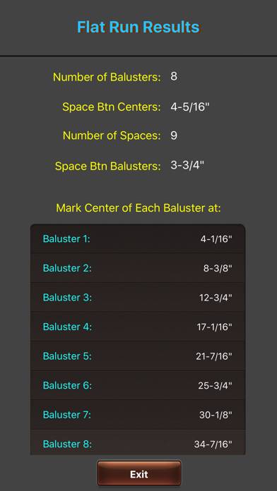 Baluster Calculator Elite App screenshot #4