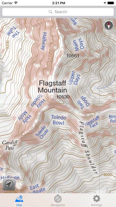 Wasatch Backcountry Skiing Map Captura de pantalla de la aplicación #2