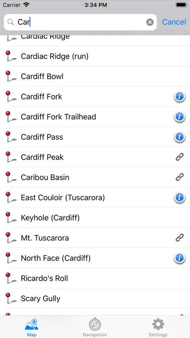 Wasatch Backcountry Skiing Map Captura de pantalla de la aplicación #5