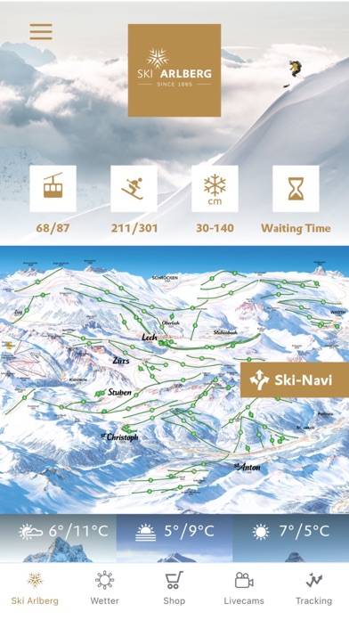 Ski Arlberg App skärmdump #1