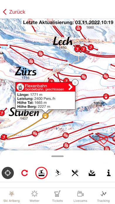Ski Arlberg App skärmdump #4