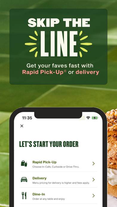 Panera Bread App screenshot