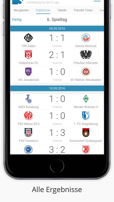 Liga3-online App-Screenshot