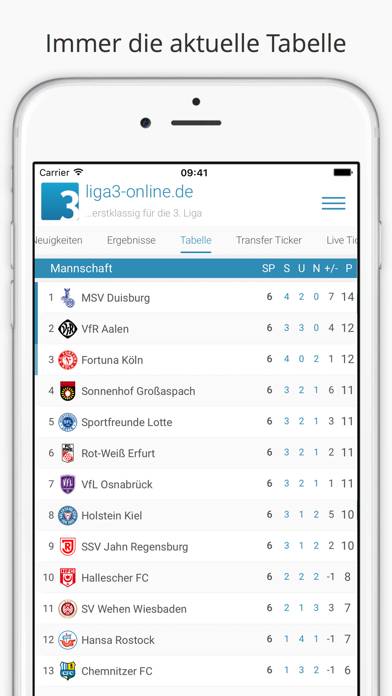 Liga3-online App-Screenshot