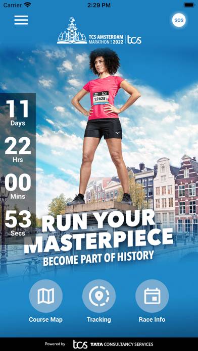 TCS Amsterdam Marathon 2022 App screenshot