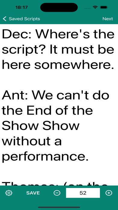 Teleprompter App Capture d'écran de l'application