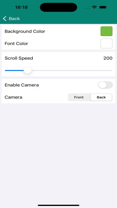 Teleprompter App Capture d'écran de l'application