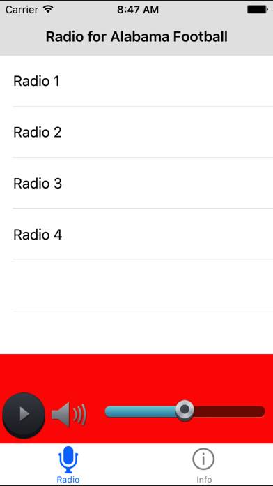 Radio for Alabama Football App screenshot #1