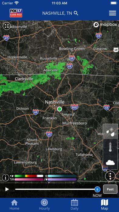 FOX 17 Code Red Weather App screenshot