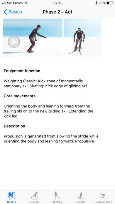 Cross-country skiing technique Скриншот приложения #3