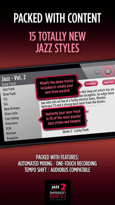 SessionBand Jazz 2 App skärmdump #4