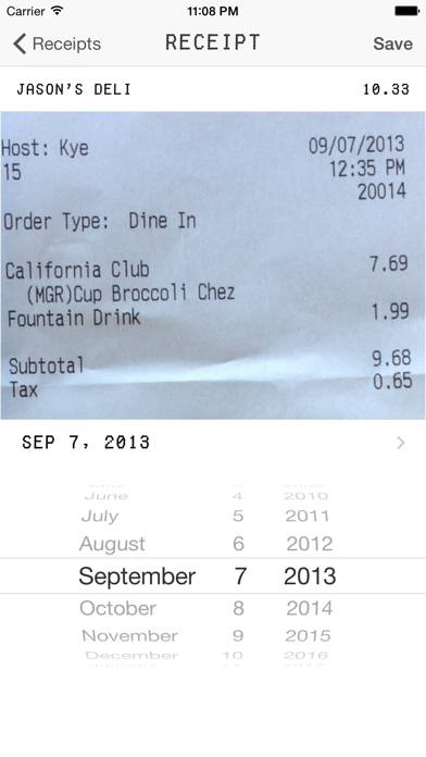 Trip Receipts App-Screenshot #3