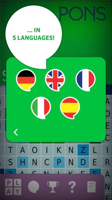 PONS SpellFlash – the language game for English, Spanish, French, Italian and German App screenshot