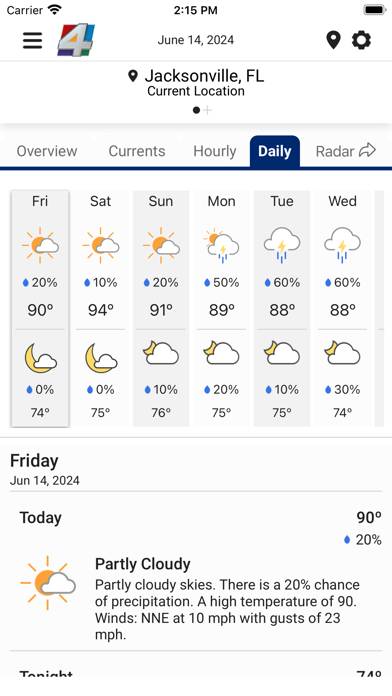 News4Jax Weather Authority App screenshot