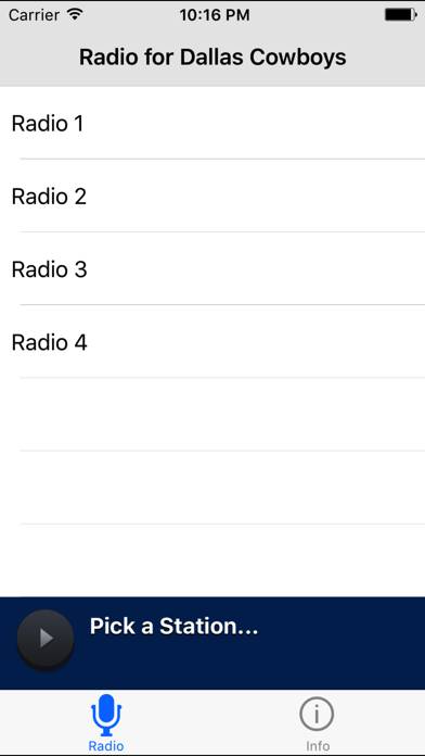 Radio for Dallas Cowboys App screenshot #1