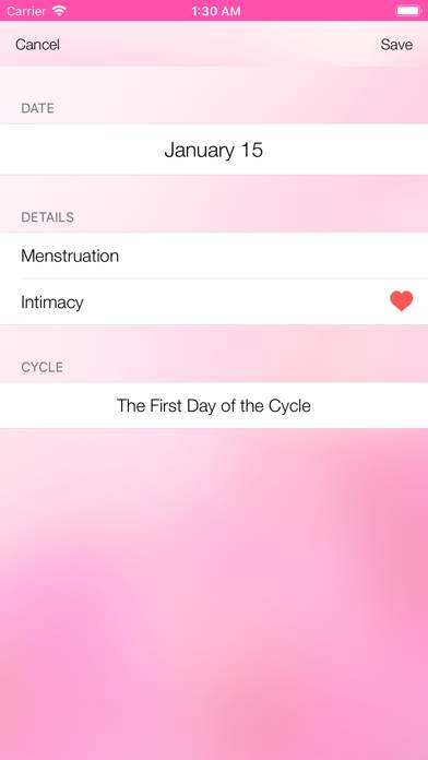 Menstrual Cycle Tracker App screenshot #4