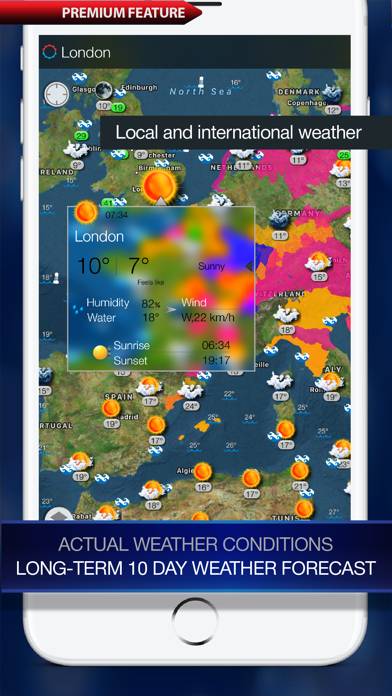 Weather Alert Map Europe Скриншот приложения #2