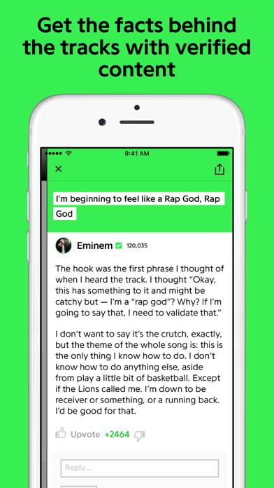 Genius: Song Lyrics Finder Captura de pantalla de la aplicación #4