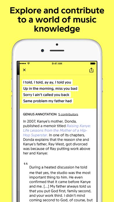 Genius: Song Lyrics Finder App skärmdump #5