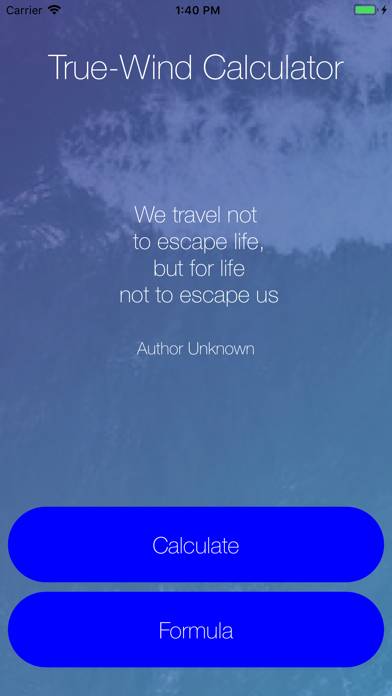 True-Wind Calculator App screenshot #1