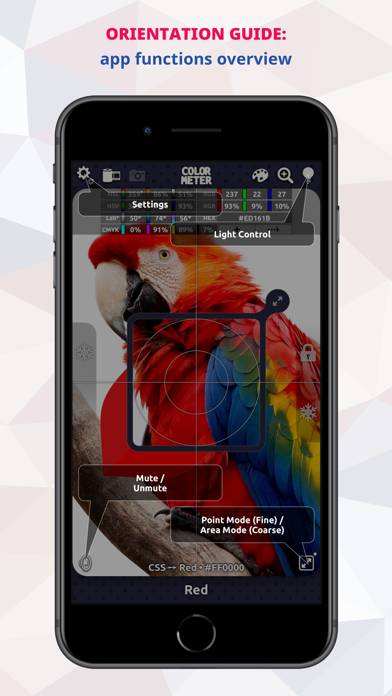 ColorMeter RGB Colorimeter Captura de pantalla de la aplicación #4
