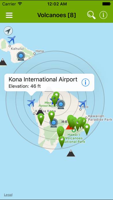 Volcanoes: Map, Alerts & Ash Captura de pantalla de la aplicación #3