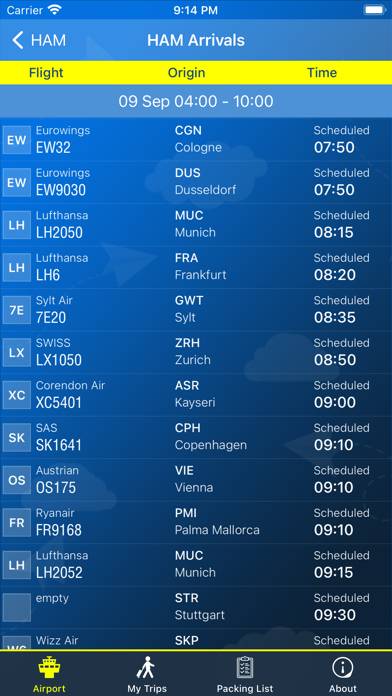 Hamburg Airport Info plus Radar App screenshot #2