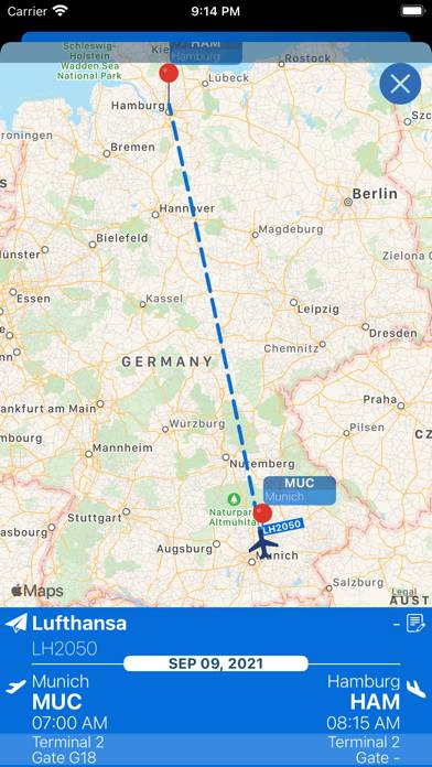 Hamburg Airport Info plus Radar Schermata dell'app #3