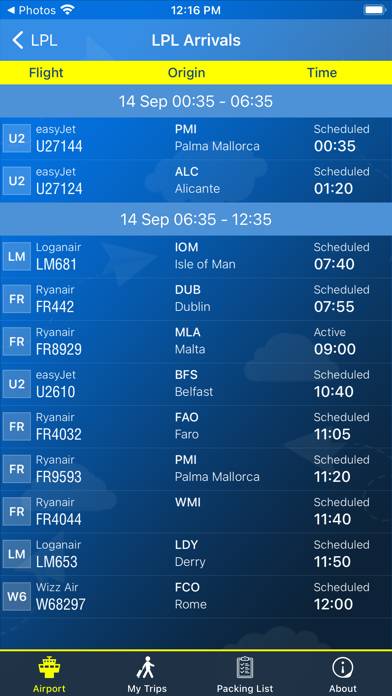 Liverpool Airport plus Tracker App-Screenshot