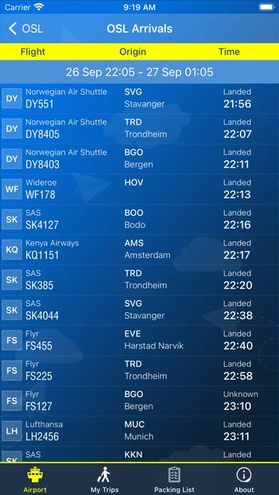 Oslo Airport (OSL) plus Radar App-Screenshot #2