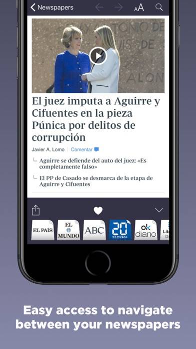 Spain Newspapers Captura de pantalla de la aplicación #3