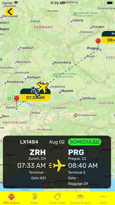 Prague Airport (PRG) plus Radar App screenshot #2